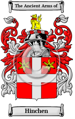 Hinchen Family Crest/Coat of Arms
