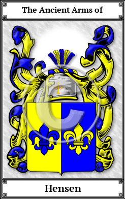 Hensen Family Crest Download (JPG)  Book Plated - 150 DPI