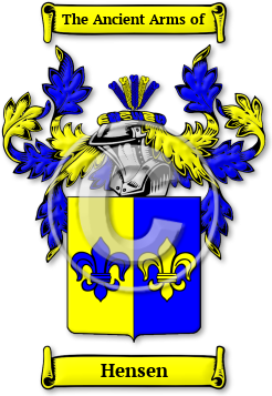 Hensen Family Crest Download (jpg) Legacy Series - 150 DPI