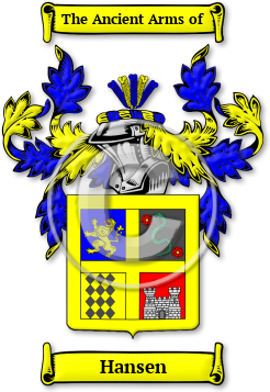 Hansen Family Crest Download (jpg) Legacy Series - 150 DPI