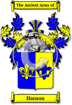 Hanson Family Crest Download (jpg) Legacy Series - 150 DPI