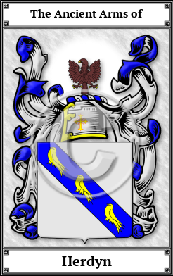 Herdyn Family Crest Download (JPG)  Book Plated - 150 DPI