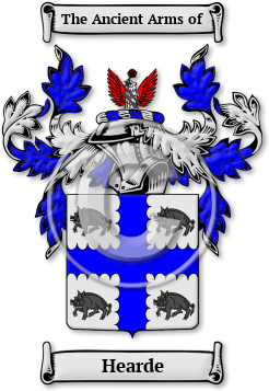 Hearde Family Crest Download (jpg) Legacy Series - 150 DPI