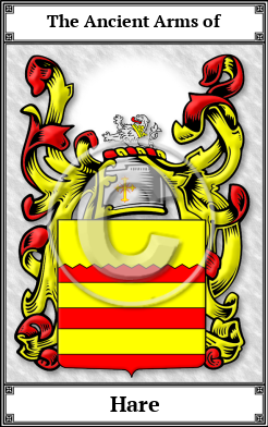 Hare Family Crest Download (JPG)  Book Plated - 150 DPI