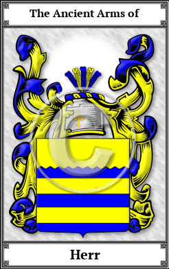 Herr Family Crest Download (JPG) Book Plated - 600 DPI