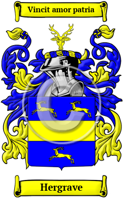 Hergrave Family Crest/Coat of Arms