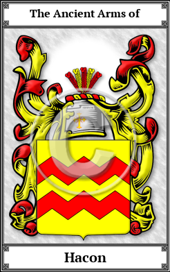 Hacon Family Crest Download (JPG)  Book Plated - 150 DPI