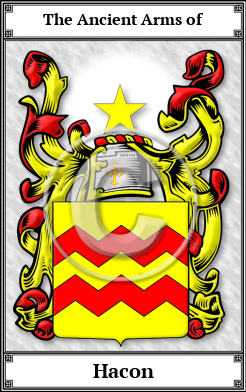 Hacon Family Crest Download (JPG) Book Plated - 600 DPI