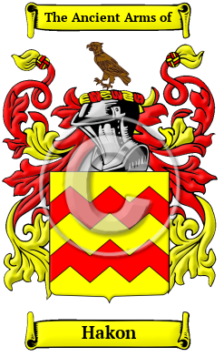 Hakon Family Crest/Coat of Arms