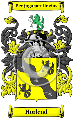 Horlend Family Crest/Coat of Arms