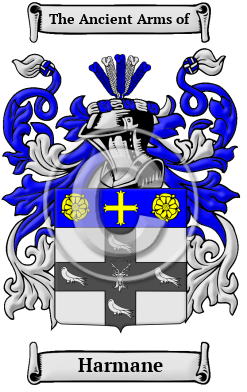 Harmane Family Crest/Coat of Arms