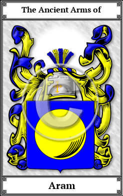 Aram Family Crest Download (JPG)  Book Plated - 150 DPI