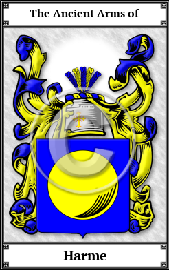 Harme Family Crest Download (JPG)  Book Plated - 150 DPI