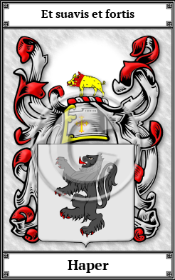 Haper Family Crest Download (JPG) Book Plated - 600 DPI