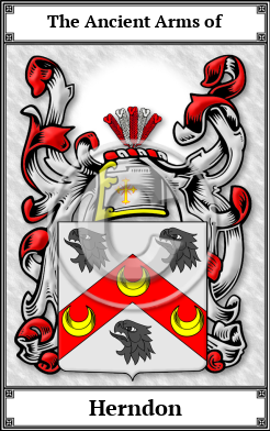 Herndon Family Crest Download (JPG) Book Plated - 600 DPI