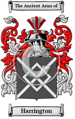 Harrington Name Meaning, Family History, Family Crest & Coats of Arms