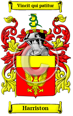 Harriston Family Crest/Coat of Arms