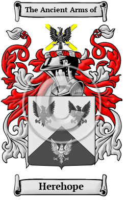 Herehope Family Crest/Coat of Arms