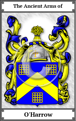 O'Harrow Family Crest Download (JPG)  Book Plated - 150 DPI