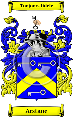 Arstane Family Crest/Coat of Arms