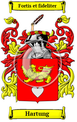 Hartung Family Crest/Coat of Arms