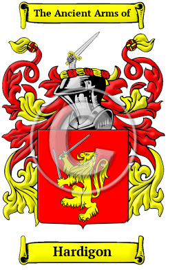 Hardigon Family Crest/Coat of Arms