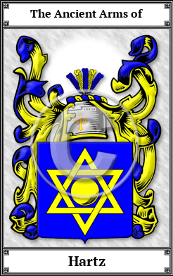 Hartz Family Crest Download (JPG)  Book Plated - 150 DPI