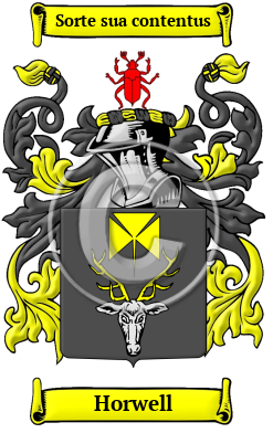 Horwell Family Crest/Coat of Arms