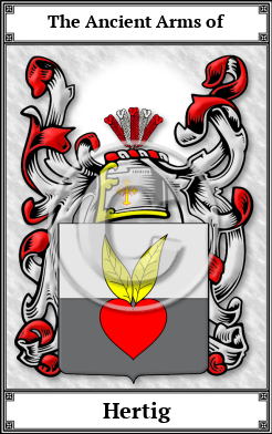 Hertig Family Crest Download (JPG) Book Plated - 600 DPI