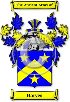 Harves Family Crest Download (JPG) Legacy Series - 600 DPI
