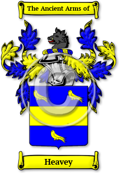 Heavey Family Crest Download (jpg) Legacy Series - 150 DPI