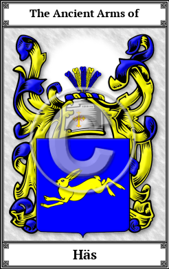 Häs Family Crest Download (JPG) Book Plated - 300 DPI