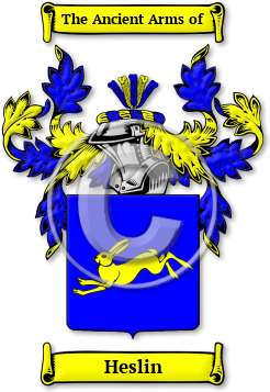 Heslin Family Crest Download (jpg) Legacy Series - 150 DPI