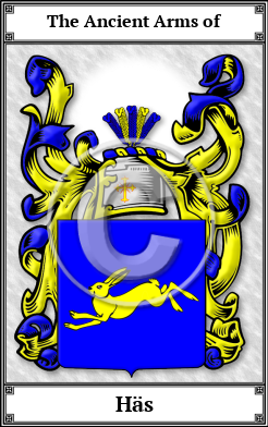 Häs Family Crest Download (JPG)  Book Plated - 150 DPI