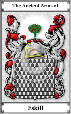 Eskill Family Crest Download (JPG)  Book Plated - 150 DPI