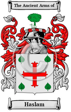 Haslam Family Crest/Coat of Arms