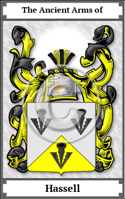 Hassell Family Crest Download (JPG) Book Plated - 600 DPI