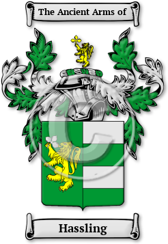 Hassling Family Crest Download (jpg) Legacy Series - 150 DPI