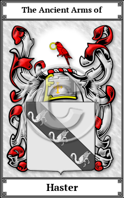 Haster Family Crest Download (JPG)  Book Plated - 150 DPI