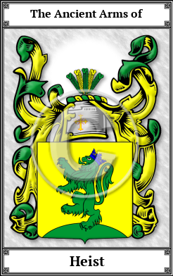 Heist Family Crest Download (JPG) Book Plated - 600 DPI