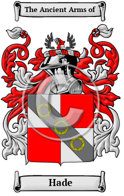 Hade Family Crest/Coat of Arms