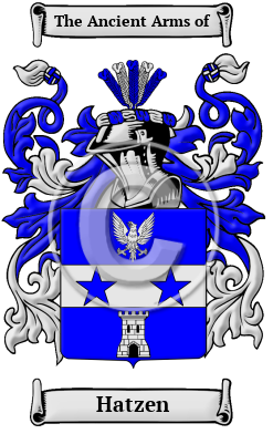 Hatzen Family Crest/Coat of Arms