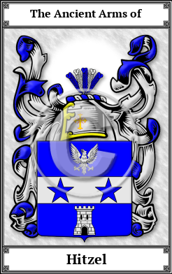 Hitzel Family Crest Download (JPG) Book Plated - 600 DPI