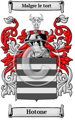 Hotone Family Crest/Coat of Arms