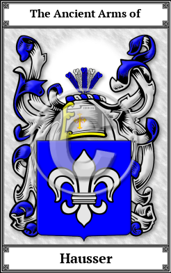 Hausser Family Crest Download (JPG)  Book Plated - 150 DPI