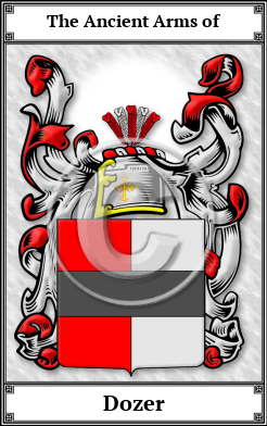 Dozer Family Crest Download (JPG) Book Plated - 600 DPI