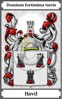 Havil Family Crest Download (JPG) Book Plated - 600 DPI