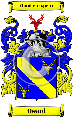 Oward Family Crest/Coat of Arms
