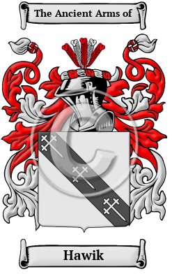 Hawik Family Crest/Coat of Arms