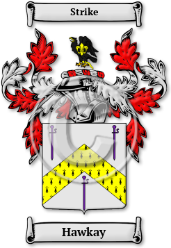 Hawkay Family Crest Download (jpg) Legacy Series - 150 DPI